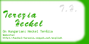 terezia heckel business card